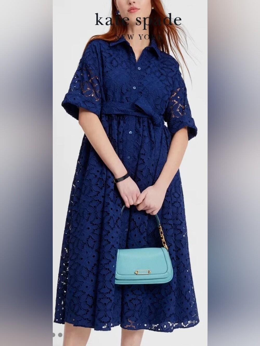 KATE SPADE Embroidered Eyelet Cutwork Montauk Dress SZ XXL NWT